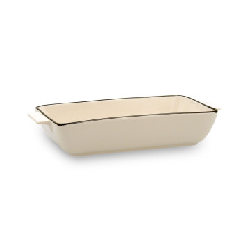 Kastmepann Quid Cocco Keraamiline Valge (23 x 11 x 4,5 cm) (Pack 12x)