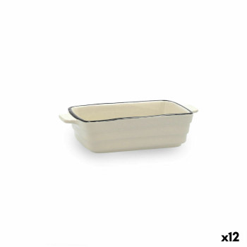 Kastmepann Quid Cocco Valge Keraamiline 16 x 9 x 4 cm (12 Ühikut)