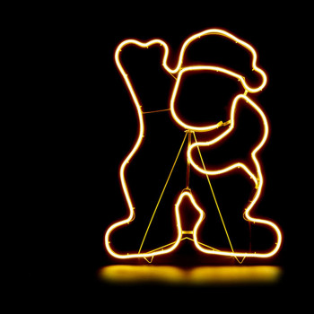 Jõuluvana Kollane Metall Plastmass 39 x 14 x 51 cm,,,