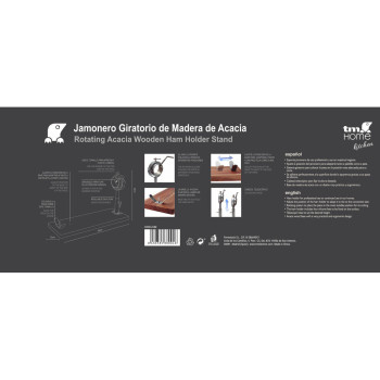 Medinis kumpio laikiklis TM Home 20 x 54 cm