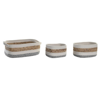 Dekoratyvinė spintelė DKD Home Decor Natūralus pluoštas 33 x 23 x 13 cm,,,