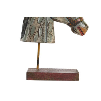 Декоративная фигура DKD Home Decor Лошадь Железо Древесина манго (24 x 12 x 35 cm)