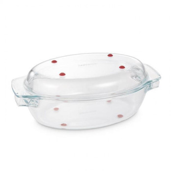 GRANDCHEF CEPAMCAPACITY  AR COVER  35X21CM, OVĀLS, glass , Tescoma