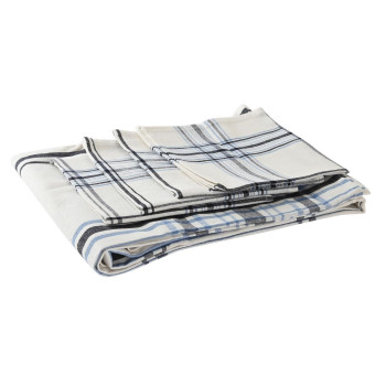 Staltiesė ir servetėlės DKD Home Decor 150 x 150 x 0,5 cm Juoda Rusvai gelsva Mėlyna Balta,,,