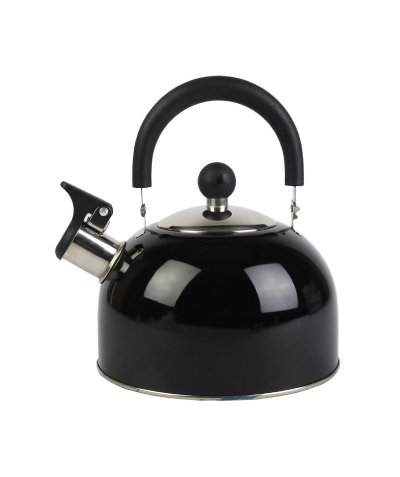 KETTLE  2L, NER.TĒR. EMALJĒTI MELNS, Prymus-AGD