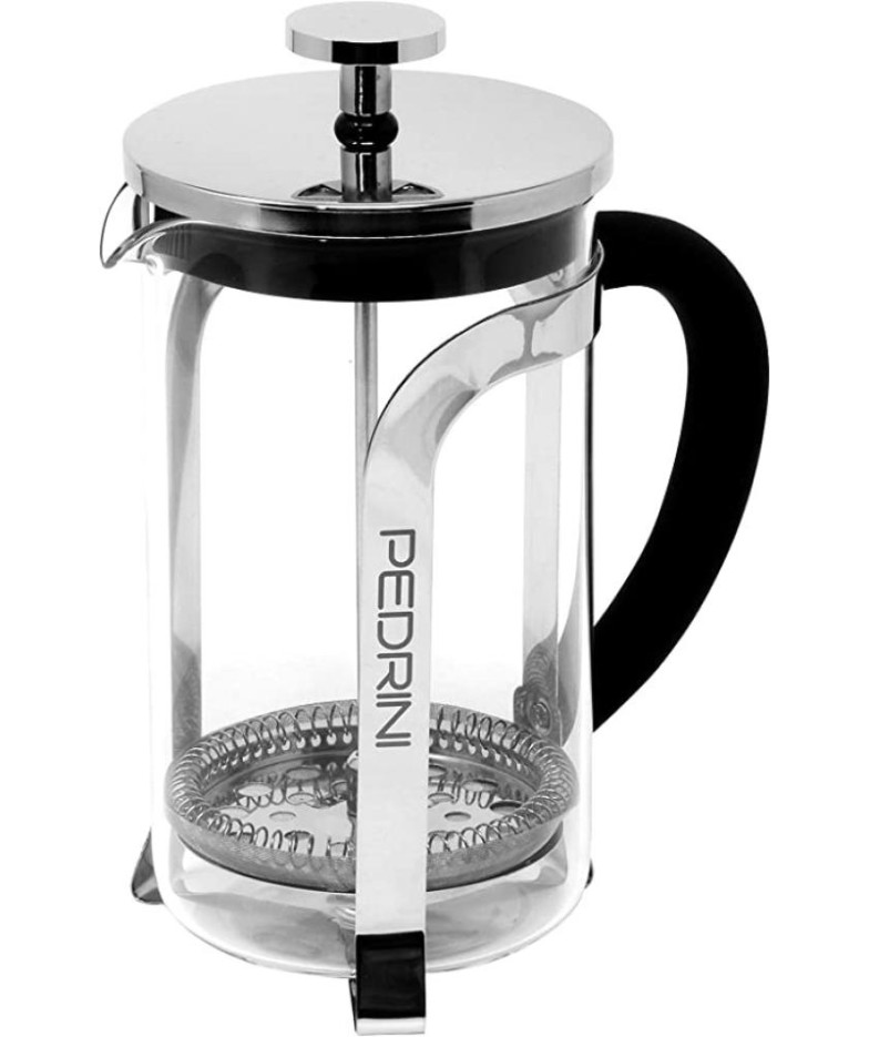 FRENCH PRESS KAFIJAS PRESE 350ML, 3 TASĪTĒM, BOROSILIKĀTA STIKLS/NER.TĒR., PEDRINI