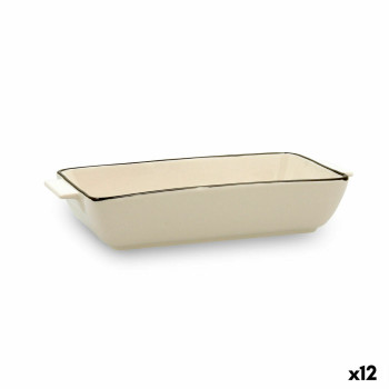 Kastrolis Quid Cocco Keramika Balts (23 x 11 x 4,5 cm) (Pack 12x)