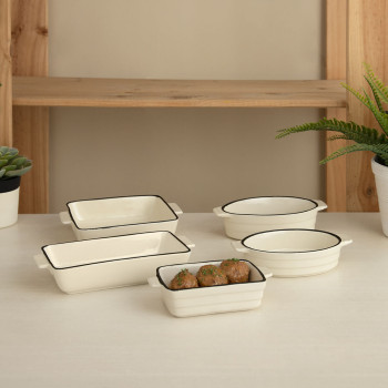 Kastrolis Quid Cocco Balts Keramika 16 x 9 x 4 cm (12 gb.)