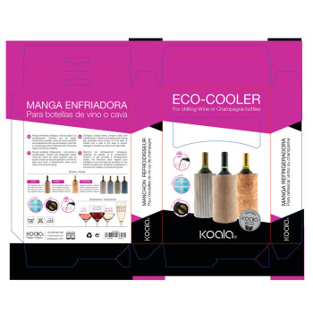 Bottle Cooler Koala Eco Friendly Brown 40 x 20 cm