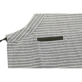 Prijuostė su kišene DKD Home Decor 70 x 1 x 85 cm Pilka Medvilnė Balta Žalia