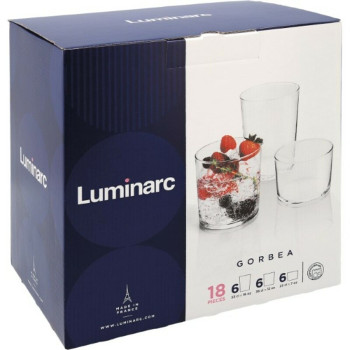 Klaaside komplekt Luminarc Gorbea Läbipaistev Klaas 6 Tükid, osad (18 pcs)