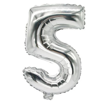 "FOLLIJA BALONS ""5"" 35X20CM, SUDRABA KR., 0.012KG/IEP", Pap Star