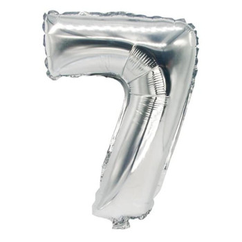 "FOLLIJA BALONS ""7"" 35X20CM, SUDRABA KR., 0.012KG/IEP", Pap Star