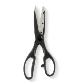 Kitchen Scissors Kinvara KN0194 Black Silver Stainless steel 7,5 x 21 x 1 cm (12 Units)