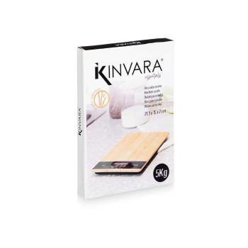 Digital Kitchen Scale Kinvara B3301-BAMBOO 5 kg