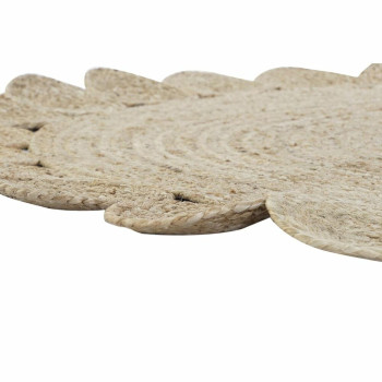 Kilimas DKD Home Decor 200 x 200 x 1 cm Natūralus Ruda Poliesteris Džiutas,,,