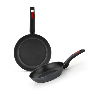 Set of Frying Pans Monix SUNSET Black Aluminium