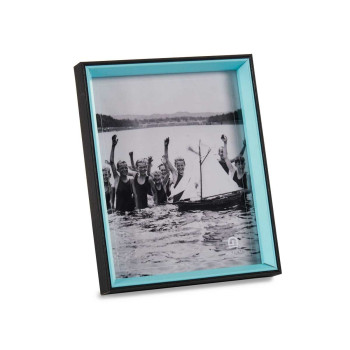 Fotoraam Kristall Must Sinine Puit MDF (6 Ühikut) (3 x 27 x 22 cm),,,