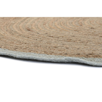 Kilimas DKD Home Decor 200 x 200 x 1 cm Scandi Natūralus Poliesteris Medvilnė Žalia Šviesiai rudas Džiutas,,,