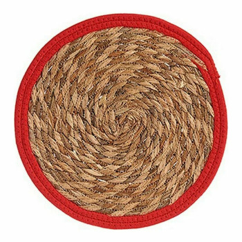 Lauamatt Naturaalne Punane Looduslik kiud (30 x 1 x 30 cm) (48 Ühikut)