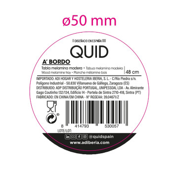 Cutting board Quid A'bordo Brown Plastic