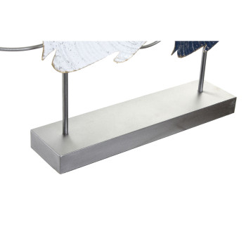 Dekoratīvās figūriņas DKD Home Decor 63 x 9 x 44 cm Pelēks Zils Balts Spirāles (2 gb.),,,
