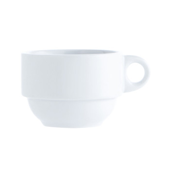 Tee- ja kohvitass Quid Basic Valge 250 ml (12 Ühikut)