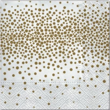 NAPKINS  33X33CM CONFETTI GOLD, Paw Decor Collection