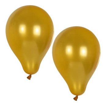 balloons D25CM gold  KR., 10PC.., 0.03 kg / iepak., Pap Star