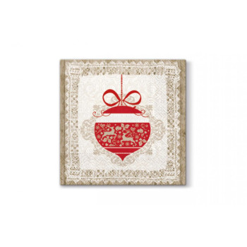 NAPKINS  33X33CM SCANDINAVIAN BAUBLE, Paw Decor Collection