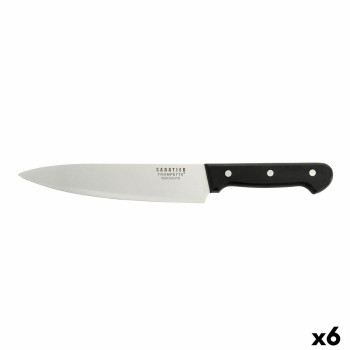 Поварской нож Sabatier Universal Чёрный Металл 20 cm (6 штук)