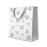 GIFT PACKAGE  25X20X10CM GLITTER SNOWFLAKES, Paw Decor Collection