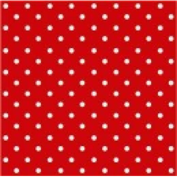 NAPKINS  33X33CM DOTS RED, Paw Decor Collection