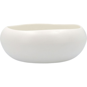 Snack Bowl Ariane Organic White Ceramic Ø 21 cm (2 Units)