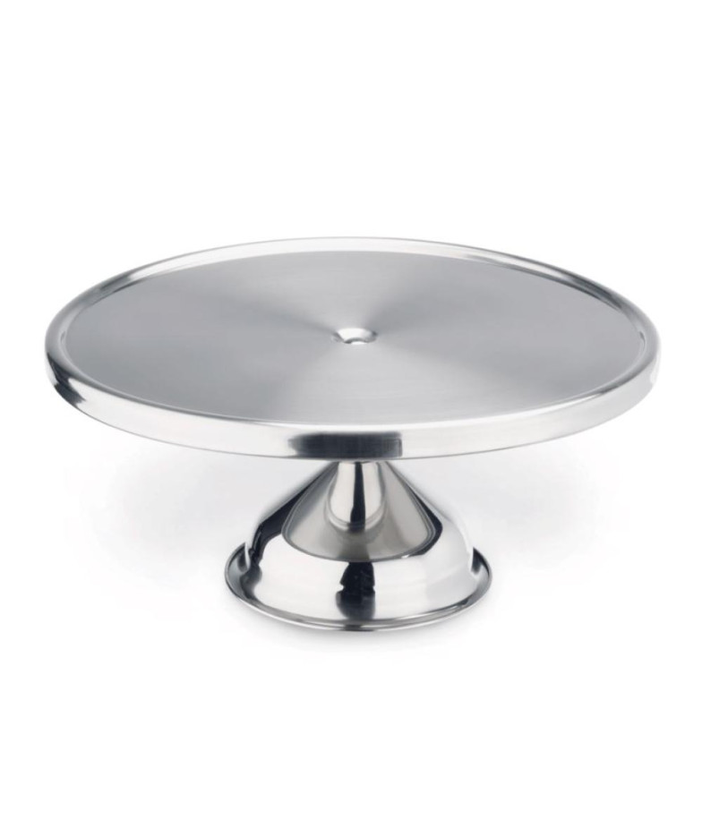 KŪKU ТАРЕЛКА  D33CM, UZ НОЖКЕ  H14.5CM, SUDRABA KR., N/T, WAS