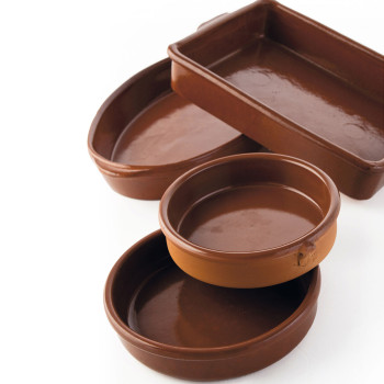 Kastmepann Barro Clasico Pruun Keraamiline Ø 17 cm (12 Ühikut)