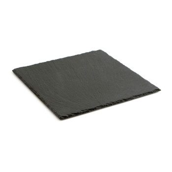 Šīfera Efekta Keramiskā Paplāte Quid Gastro Fun Melns (25 x 25 cm) (12 gb.)