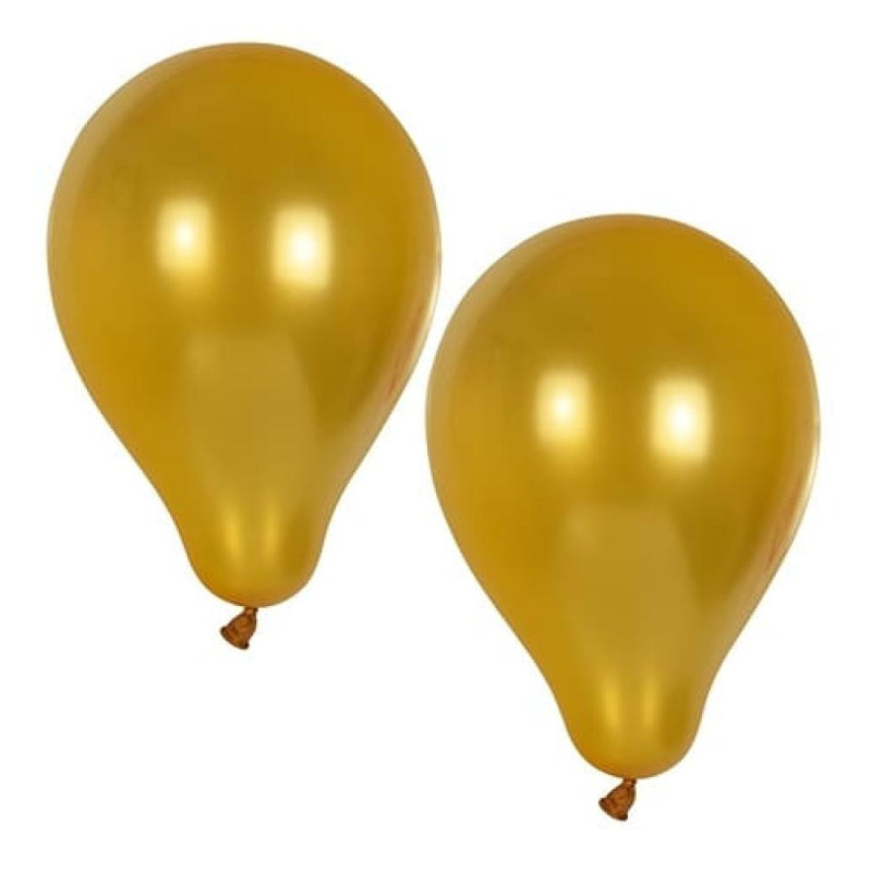 balloons D25CM gold  KR., 10PC.., 0.03 kg / iepak., Pap Star