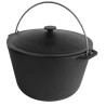 BRIZOLL TŪRISMA КАСТРЮЛЯ  AR КРЫШКОЙ  D28CM, 8L, ČUGUNS, BRIZOLL