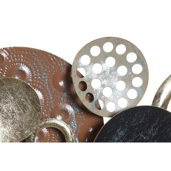 Wall Decoration DKD Home Decor Golden Metal Terracotta Circles (119,4 x 6,4 x 59 cm),,,,