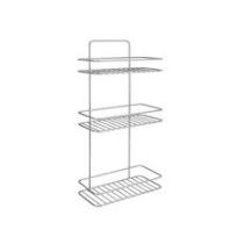 REFLEX PLAUKTS 26x13x53CM, 3-STĀVU, NER.TĒR., POLYTHERM PĀRKL., Metaltex