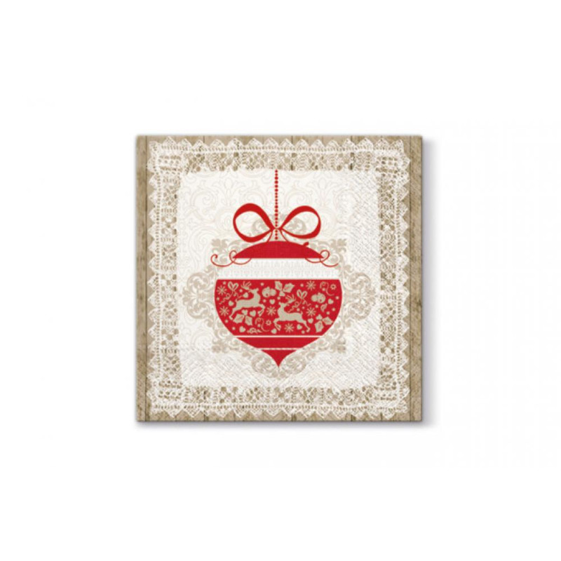NAPKINS  33X33CM SCANDINAVIAN BAUBLE, Paw Decor Collection