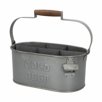 Decorative basket Aktive 35,5 x 16 x 19,5 cm Bottle rack (6 Units),,,