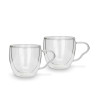 Set of 2 Double Wall Cups 90ml (Borosilicate Glass)