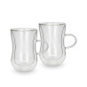 Set of 2 Double Wall Cups 150 ml (Borosilicate Glass)