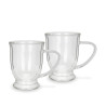 Set of 2 Double Wall Mugs 270 ml (Borosilicate Glass)