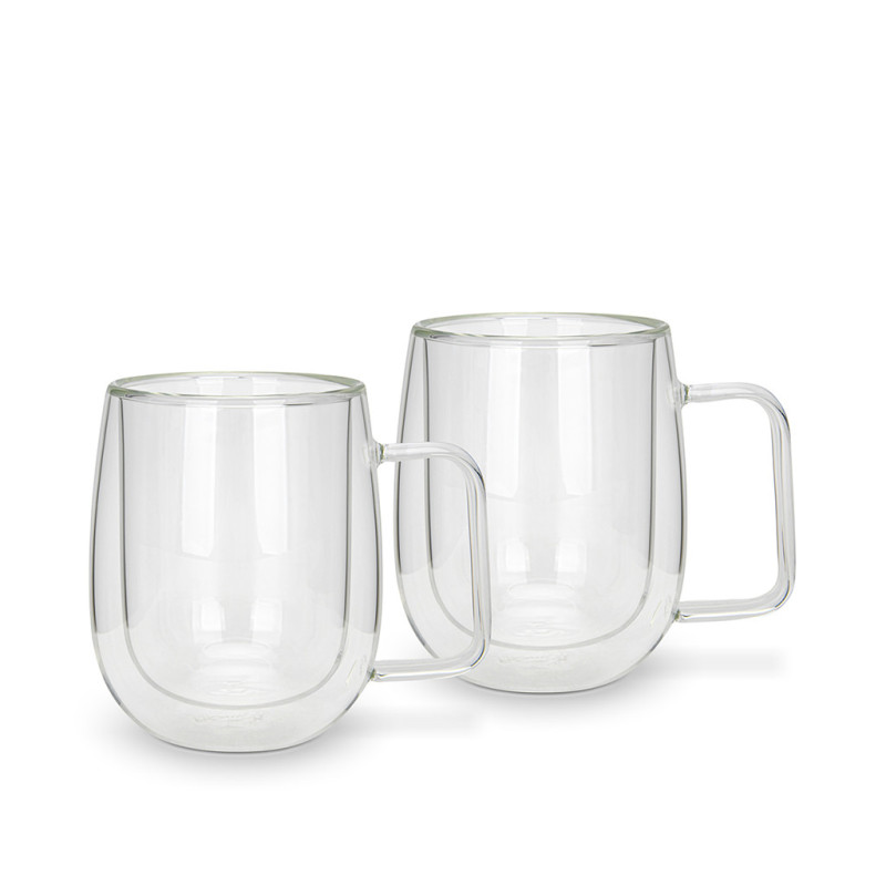 Set of 2 Double Wall Mugs 300 ml (Borosilicate Glass), art.16499