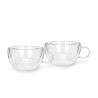 Set of 2 Double Wall Cups 330 ml (Borosilicate Glass)