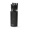 7 Pc Knife Set Miyamura With Plastic Block (3Cr14 Steel)