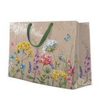 GIFT PACKAGE  LARGE 26.5X13X33.5CM MEADOW FLOWERS, Paw Decor Collection